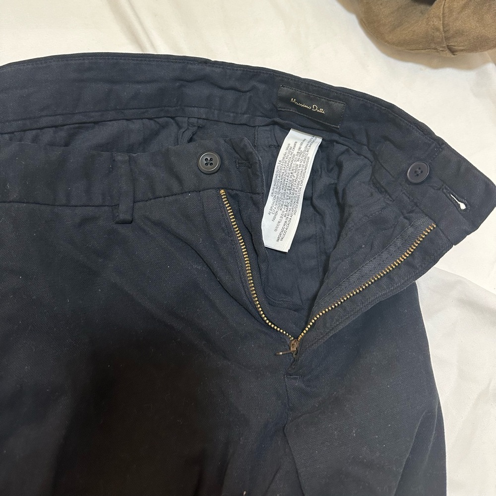 Massimo dutti 31 navy pants straight fit